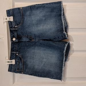Jessica Simpson Distressed/Frayed Hem Jean Shorts Size 29 Like New